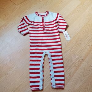 Cat & Jack Size 24M, 1 Piece Long Sleeve Sweater Type Jumpsuit. New with Tags.